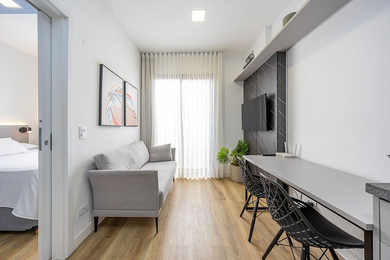 Lindo studio um quarto na região do rebouças em Curitiba