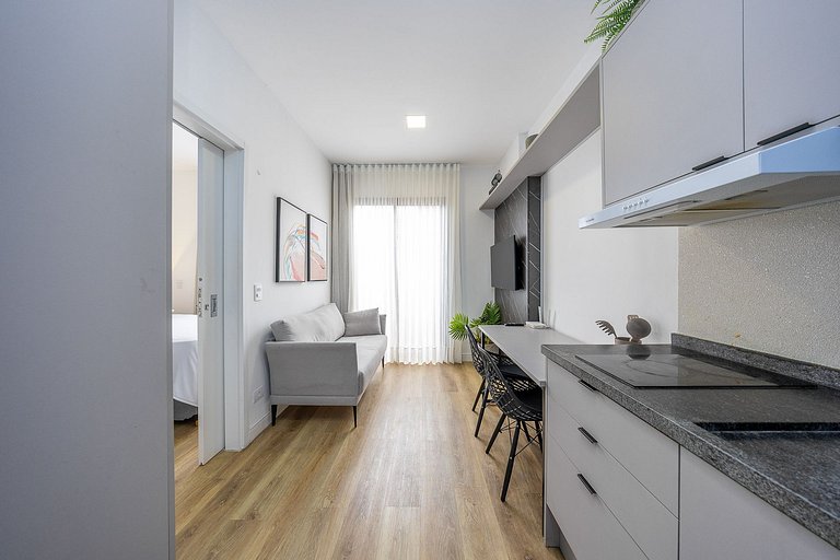 Lindo studio um quarto na região do rebouças em Curitiba