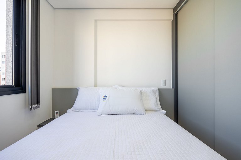 Studio finamente decorado no Centro de Curitiba, até 2 pesso