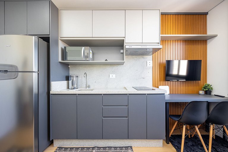 Studio finamente decorado no Centro de Curitiba, até 2 pesso