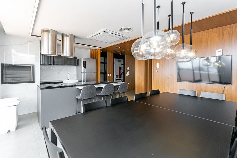 Studio finamente decorado no Centro de Curitiba, até 2 pesso