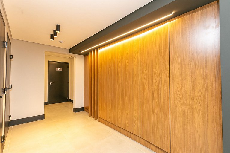 Studio finamente decorado no Centro de Curitiba, até 2 pesso