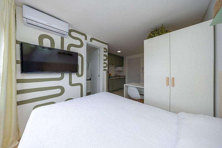 Studio Novo no Boa Vista moderno e confortável
