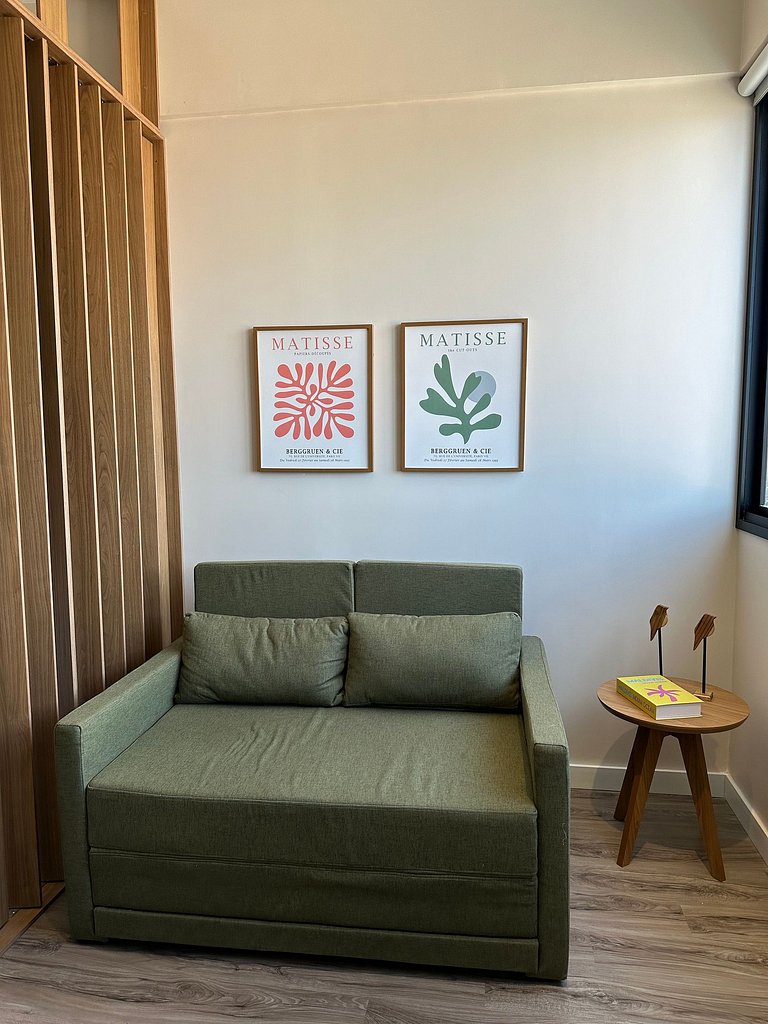 Studio moderno e aconchegante | Seu refúgio urbano
