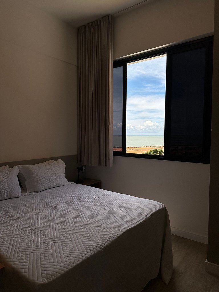 Studio com Vista Rio e Mar • Conforto e Calmaria