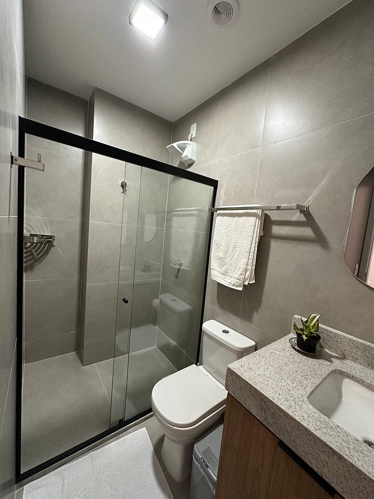 Studio com Vista Rio e Mar • Conforto e Calmaria