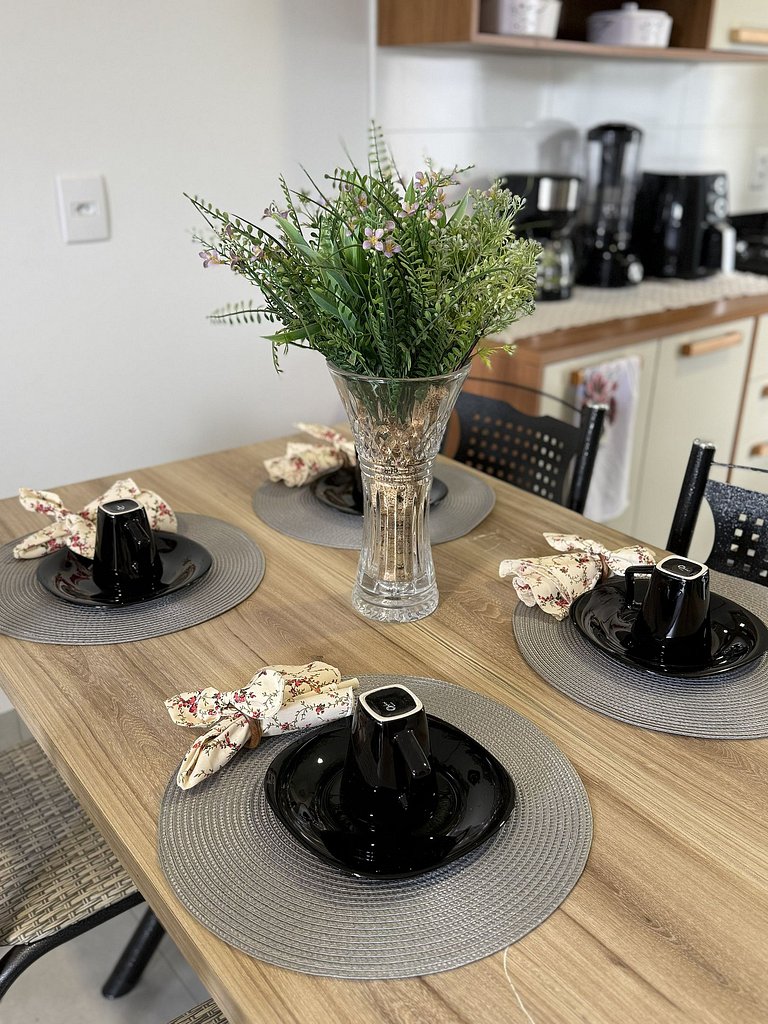 Apartamento totalmente mobiliado!