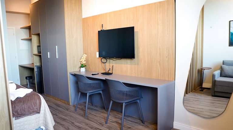 Studio Vista Mar – Conforto, Charme e Localização.