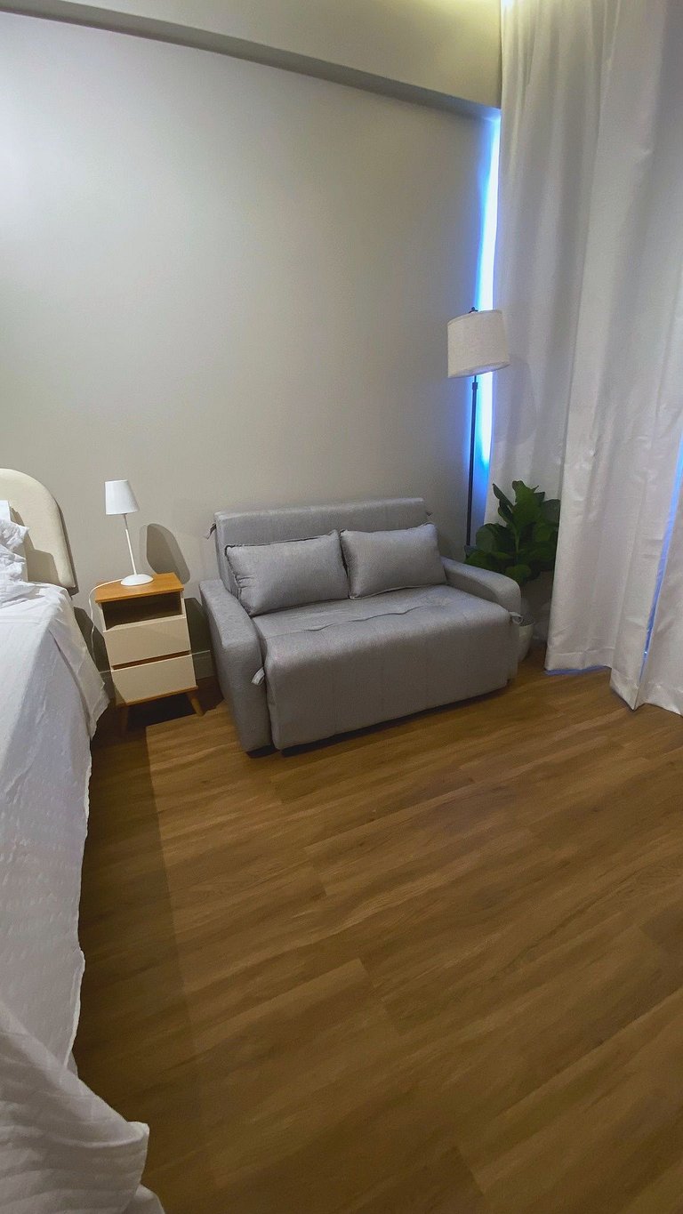 Studio Mar na Janela | Acorde com vista para o mar