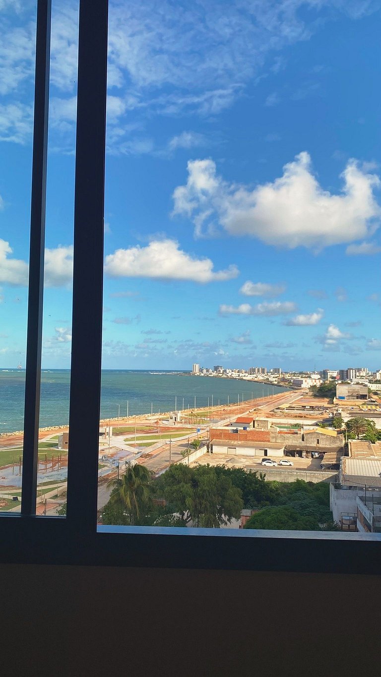 Studio Mar na Janela | Acorde com vista para o mar